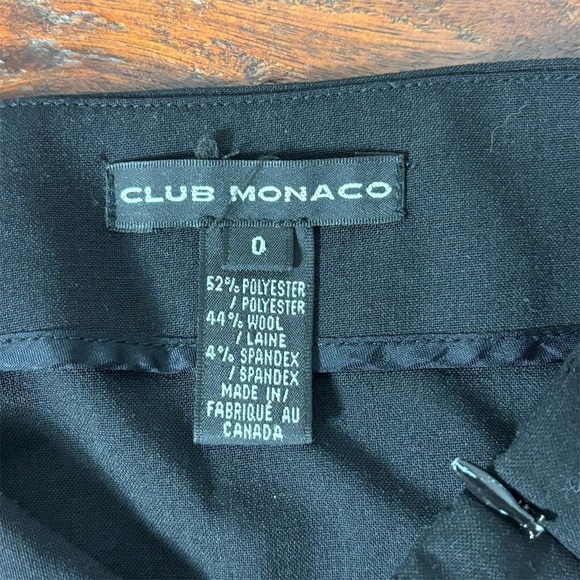 Club Monaco Women's Black Pencil Skirt Size 0 Knee Length Workwear - Picture 4 of 7